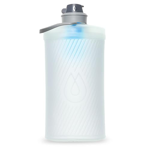HydraPak Flux+ Water Bottle with Integrated Water Filter (1.5L, Clear)