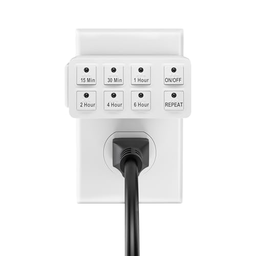 BN-LINK 2 Pack Indoor Countdown Timer with Repeat Function, 3-Prong - style: 2 Pack