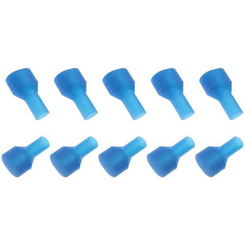 10 PCS Blue Silicone Water Bag Valve Replacement Parts for Hydration Packs, Fits Most Brands, Ideal for Running, Cycling, Hiking, Mountaineering