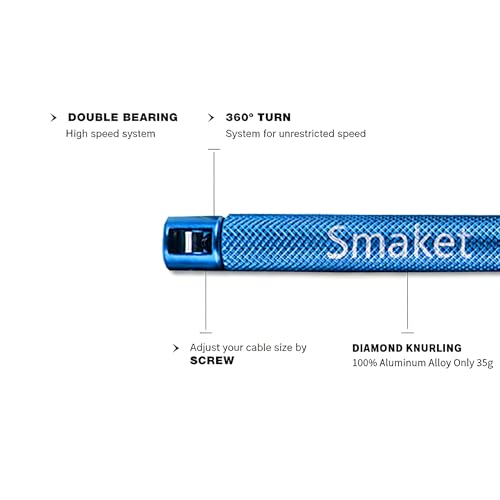 Speed Crossfit Jump Rope, easy double unders. Wire anti-entanglement. - color: Blue