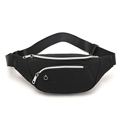 Waist Pack Bag for Men&Women - Fanny Pack for Workout Traveling Running. - color: (302)Black