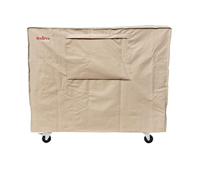 Waterproof 80-100 Qt Rolling Cooler Cart Cover Fits Most Patio Ice Chest Party Cooler Upto 43L x 22W x 32H inch-Beige - color: Beige, size: 43L x 22W x 32H inch