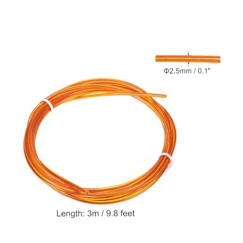 PATIKIL Speed Jump Rope Replacement Cable, Professional Skipping Rope Steel Wire Replace - color: Orange