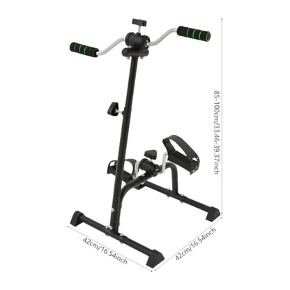 Pedal Exerciser for Seniors, Under Desk Exercise Bike, Low Impact Fitness Pedaler, Adjustable Resistance, Arm & Leg Exerciser for Home, Office, Indoor Physical Therapy, 5-Level Height