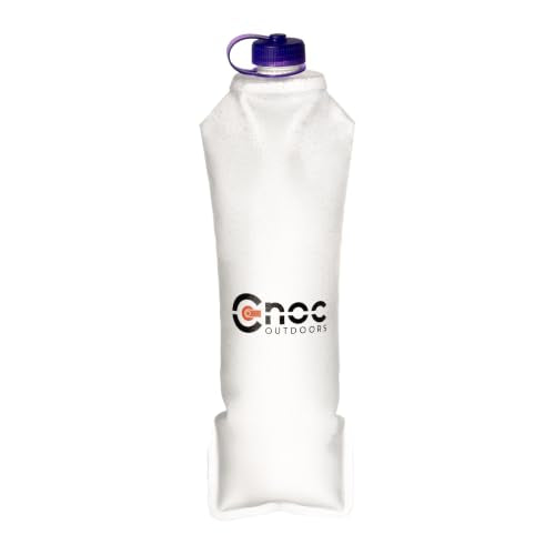 Cnoc Outdoors HydriamX Durable 750ml Collapsible Flask for Running and Backpacking, Purple 28mm Thread Narrow Mouth Compatible with 28mm Filters, Hot Liquid Compatible - color: Purple, size: 25.4 Ounces