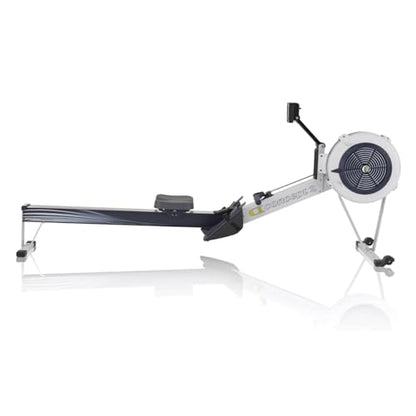 Concept2 RowErg Indoor Rowing Machine - PM5 Monitor, Device Holder, Adjustable Air Resistance, Easy Storage with FitXion Seat Cushion - color: Gray