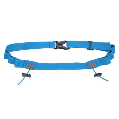 Bib Belt, Race Belt Triathlon Running Number Holder Elastic Comfortable with 6 Gel Loops, Sport Race Bib Holder 1Pcs, Sky Blue for Runners/Marathon/Cycling - color: Sky Blue