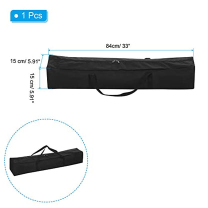 PATIKIL 33 Inch Camp Chair Replacement Bag, Nylon Foldable Carrying Bag Large Zippered Bag with Shoulder Strap for Camping Travel, Black - size: 33 Inch