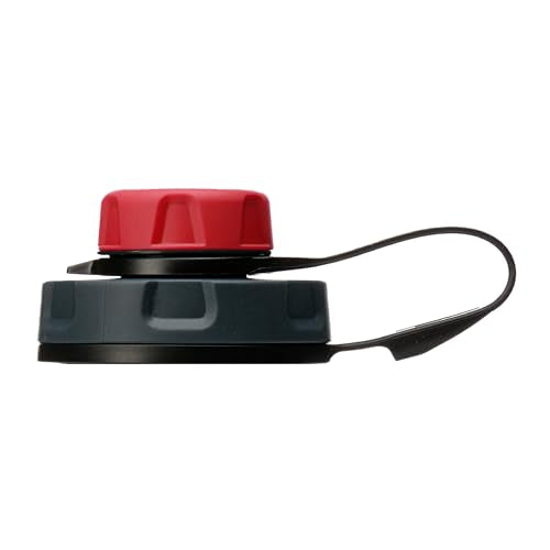 humangear capCAP+ | Converts Wide-Mouth Openings | Secure Easy Open | Food-Safe Material | Water Bottle Accessory Lid - color: Red, size: capCAP+