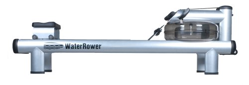 WaterRower M1 Rowing Machine with S4 BLE Monitor | USA Made Water Rower | Original Handcrafted Erg Row Machine for Home Use & Gym - size: Hi Rise
