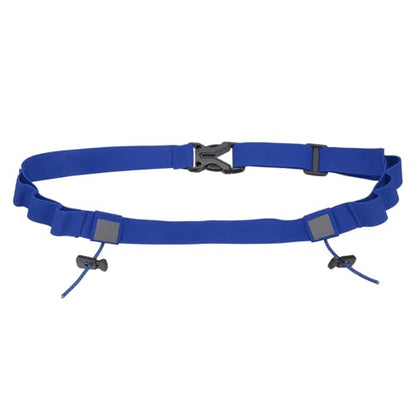 Bib Belt, Race Belt Triathlon Running Number Holder Elastic Comfortable with 6 Gel Loops, Sport Race Bib Holder 1Pcs, Blue for Runners/Marathon/Cycling - color: Blue