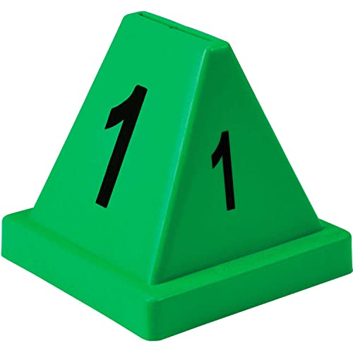 Global Industrial Numbered Pallet Control Cones, Four-Sided, Numbers 1-20