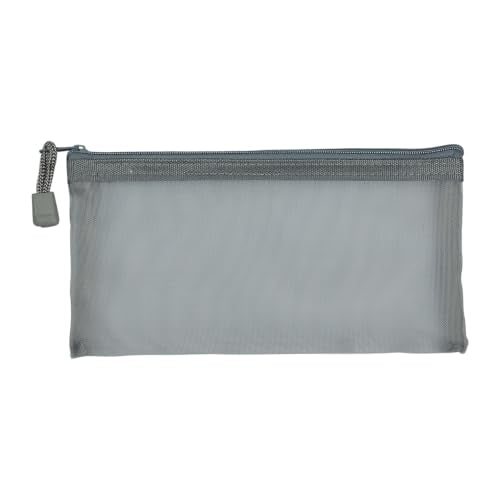 1-Piece Mesh Pouch, Zipper Small Nylon Travel, Mini Zipper Pouch, Mesh Makeup Bag for Daily, Purse Organizer Insert, to Keep Small Ltems, Home Organizing,Grey, 3.93 x 7.87 inch - color: Grey, size: 3.93 x 7.87 inch