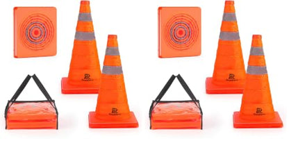 RoadHero 18 Inch 4 Pack Collapsible Traffic Safety Cones with Bag,Orange - size: 18 Inch (Pack of 2)