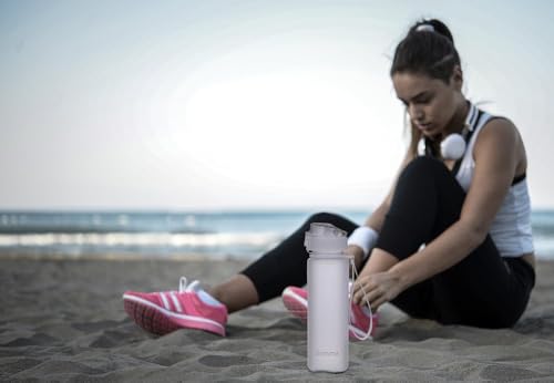 Brimma Premium Sports Water Bottle with Leak Proof Flip Top Lid - Eco Friendly & BPA Free Tritan Plastic - Must Have for The Gym, Yoga, Running, Outdoors, Cycling, and Camping
