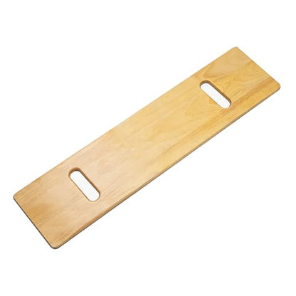 Wooden Slide Transfer Board with Handles for Seniors, 500 lb Capacity - size: 24*8*0.75