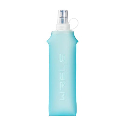 Soft Flasks Running Water Flask Folding Soft Water Bottles Small for Outdoor Sports Hiking Hydration Pack 5oz/8oz/17oz(SKY BLUE,17oz+Straw) - color: Green, style: 500ml/17oz with straw