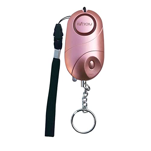 BXROIU 2 Pack Personal Safety Alarm for Women (Rose Gold + Black) - color: Rose gold + Black