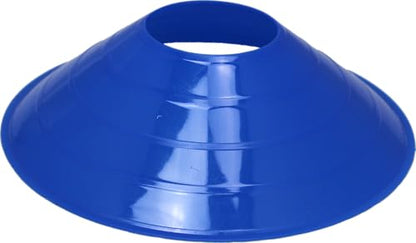 BlueDot Trading High Visibility Disc Cones for Sports, Agility Training, Soccer, Football, Field Cone Markers for Adults or Kids, Blue, Quantity 100-Pack