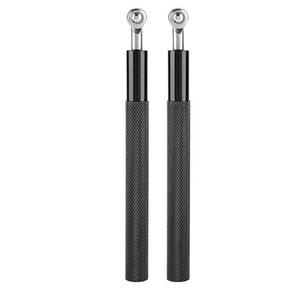 Aluminum Alloy Jump Rope with Ball Bearings – Skipping Rope for Speed Training, Non-Slip Grip and Adjustable PVC Cable - color: Black