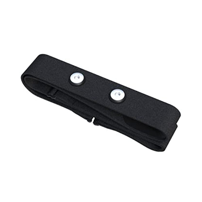 Comfortable Heart Rate Chest Replacement Strap for Polar H10 H9 Garmin Wahoo Coospo PowrLab Fitcent Magene MOOFIT IGPSPORT - color: Black