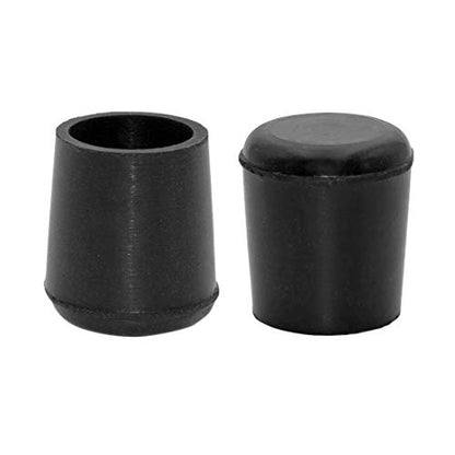 Flyshop Furniture Table Covers, Non-Slip Heavy Duty Rubber Leg Tips, Chair Leg Caps Floor Protector, Round Black 4PCS Size 19mm, 3/4" - style: Inner Diameter-19mm