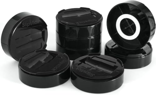 Slipstick Stack-Its 1 Inch Adjustable Bed Risers/Furniture Risers Lifts Height 1", 2" or 3" – Black Heavy Duty Raiser (Pack of 64) - color: Black, size: 64 Set