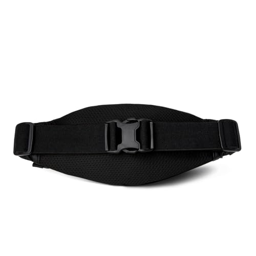 Vooray Miles Waist Belt Bag - Reflective Running Fanny Pack, Compact Waist Bag - color: Matte Black