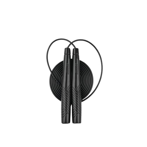 Jump Rope for Men and Women (Lifestyle Series) – Premium Soft-Grip Fitness Rope for Women | Elegant Design, Smooth Rotation, Durable KR PVC Cable | Made in Korea - color: Black, size: Fit