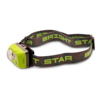 Bright Star B.O.B "Big Ol' Beam" 300 Lumen LED Headlamp Hands-Free, Kawi Green, Auxiliary Red LED, 4 Modes, Waterproof Ideal for Outdoor, Industrial, Emergency, Running, Batteries Included - color: Kawi Green