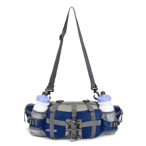 VISCNE Outdoor Fanny Pack Hiking Fishing Waist bag 2 Water Bottle Holder Lumbar Pack