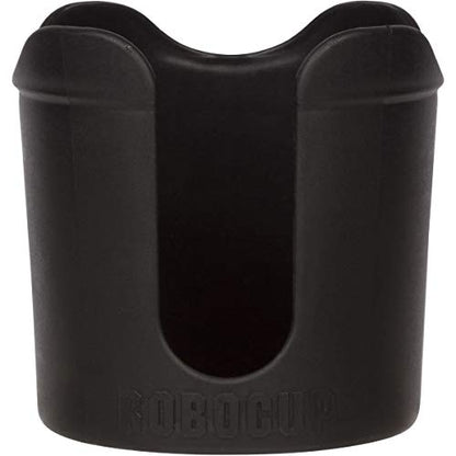 ROBOCUP Plus, (Black), Add-On Accessory XL Extension Cup Holder, Larger Drink Capacity, Perfect for Boats, Golf Carts, Walkers, Wheelchairs and Work. Made in USA (Includes 1) - color: Black