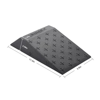 UNMERA Squat Wedge Block Non Slip for Heel Elevated Squats, 2PCS - color: Black