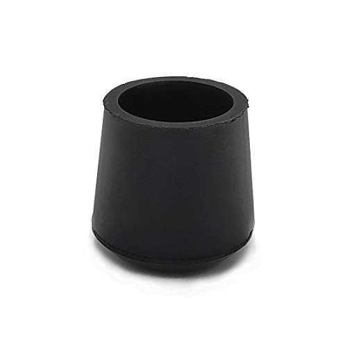 Flyshop Furniture Chair Leg Caps Round Black 25mm 1" 4PCS - style: Inner Diameter-25mm