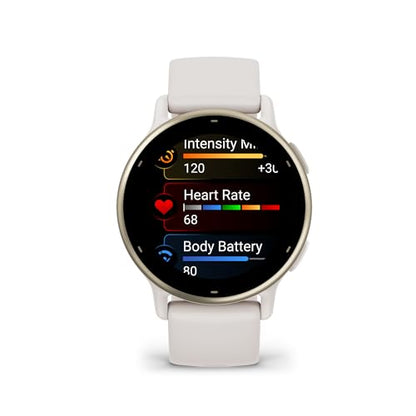 Garmin vívoactive® 5, Health & Fitness GPS Smartwatch, 42mm, Ivory - color: Ivory