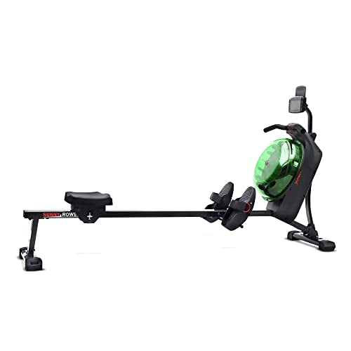 Sunny Health & Fitness Smart Hydro + Magnetic Dual Resistance Water Rower - color: Green
