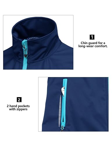 Little Donkey Andy Women's Lightweight Softshell Vest - color: Blue-reflective, size: Small