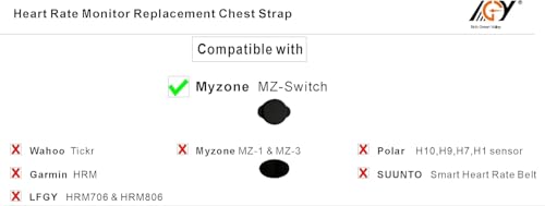 My Zone Arm Band & Wrist Band For Myzone Switch Replacement Strap - color: Black