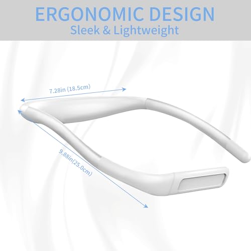 Neck Reading Light for Bed Adjustable: Bendable Arms 2-Pack White - color: White, size: 2-Pack