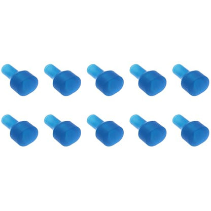 10 PCS Blue Silicone Water Bag Valve Replacement Parts for Hydration Packs, Fits Most Brands, Ideal for Running, Cycling, Hiking, Mountaineering