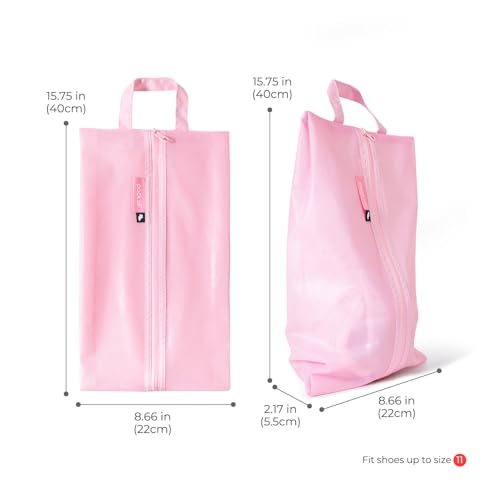 pack all Shoe Bag for Travel, Water-Resistant Shoe Pouch for Sports - color: Pink, style: 1 Pack