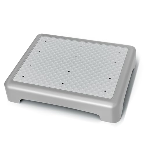 GWNF 3.35" Step Stool, SGS-Tested 600 lb, for Adults & Seniors, Grey/Grey - color: Grey Grey