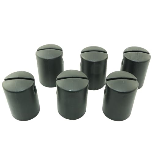 6PCS Plastic Trampoline Enclosure Pole Cap for Flat Steel Sheet Top Ring System Suitable for 1.26 inch Trampoline Enclosure Pole Cap Trampoline Replacement Parts Caps Net Post Top Bracket