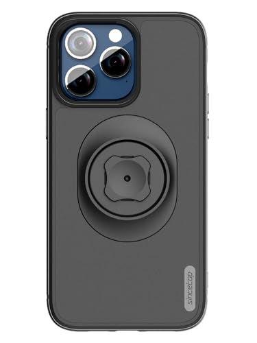 sincetop Shockproof Case with Quick Mount Adapter for iPhone 13Mini(5.4") - Quick Attach Your Cellphone to Any Bike Mount/Car Phone Holder/Armband/Belt Clip Black - size: For iPhone 13Mini (5.4")