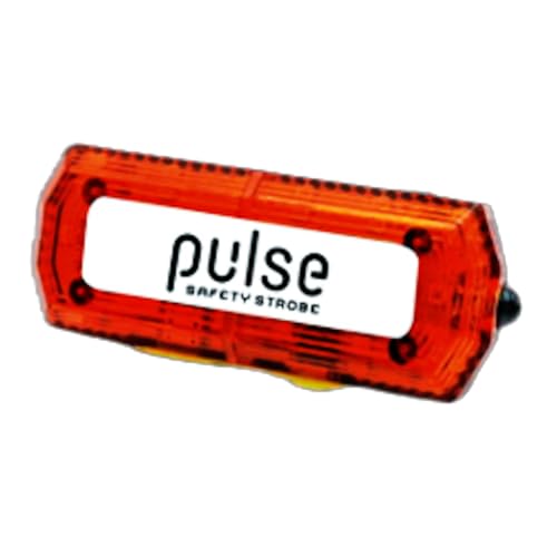 Pulse USB Rechargeable Personal Safety Strobe Light Hands Free, Clip-On LED Flashlight for Industrial PPE, Mechanics, Running, Biking, Kids, Dogs Safety Light (Red) - color: Red