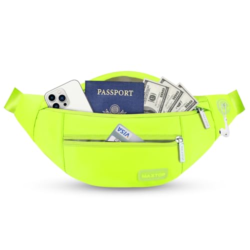 MAXTOP Neno Green Crossbody Fanny Pack Gift for Enjoy Festival Traveling - color: Neno Green