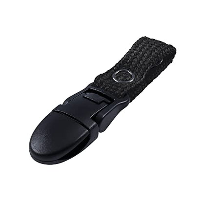 Hydration Pack Drink Tube Lanyard Clip - color: Black