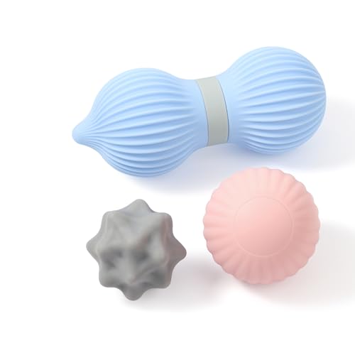 Silicone 3-Piece Massage Ball Set for Trigger Point Therapy - style: Peanut Silicone Massage Ball Set