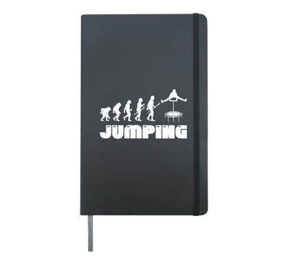 Evolution Jumping Fitness | Trampoline Sport | Jump Workout Hardcover Journal, Black
