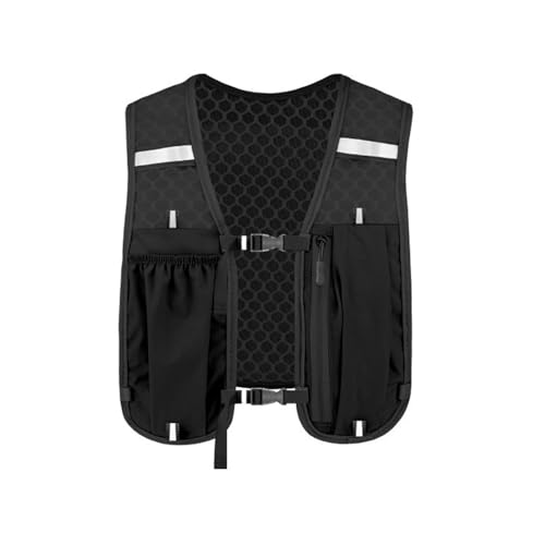 Running Vest with 2L Water Bladder, Reflective Hydration Backpack Lightweight Athletic Wear for Women Men Hiking Cycling Climbing Camping Biking Jogging Trail Race